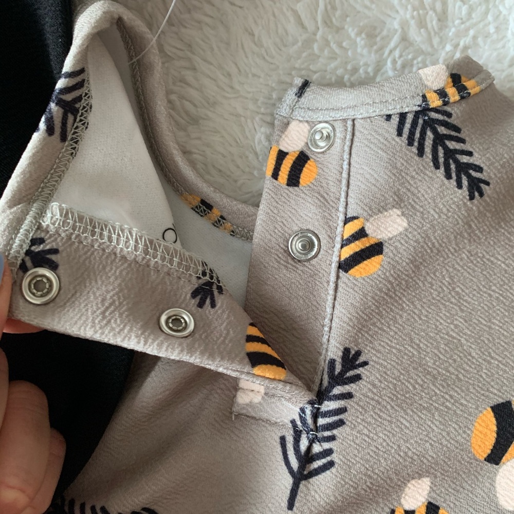 🐝 SOOKIbaby NWT romper viscose blend 🐝 9/12 - Picture 5 of 10